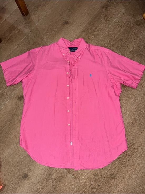 Ralph Lauren Other - Ralph Lauren Bright Pink Short-Sleeve Button-Down Shirt